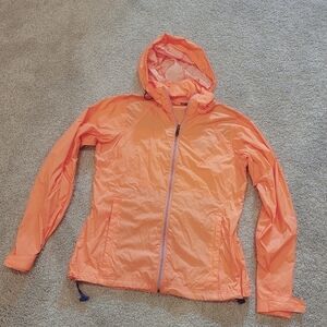 Columbia Sportswear Women's Orange Peach Wind Rain Coat Size Small